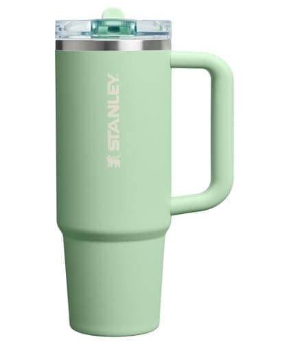 Stanley Quencher ProTour - Vaso con popote abatible con tapa a prueba de fugas, 30 onzas, popote y mango integrados, soporte para vasos compatible para viajes, taza de acero inoxidable aislada, sin
