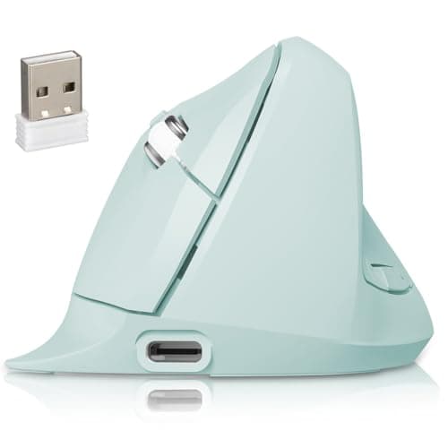DQST Ratón Vertical Ergonómico Inalambrico Recargable -3 Niveles dpi