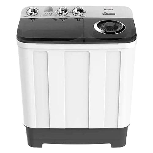 Hisense WSA1102PCN1-Lavadora doble tina,Semiautomática, 11 Kg, Blanco/Gris
