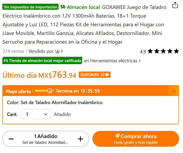 Paso 1: Visita la web de Temu, explora el catálogo